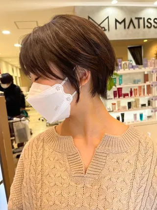 ショート 西新/siohair 似合わせ/石尾刻矢のヘアスタイル