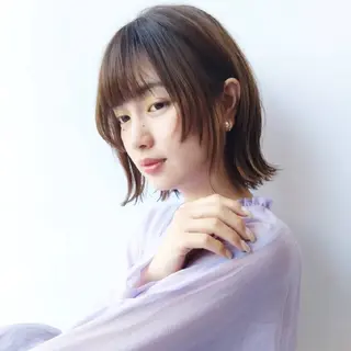 ミディアム カラー ブリーチ/ヘアケア/ 艶髪/イギチハルのヘアスタイル