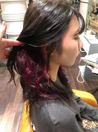 カラー BLANCO所属・杉浦 里奈のヘアスタイル
