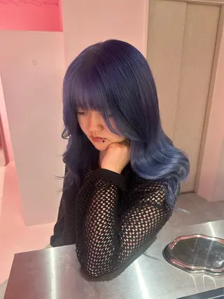 セミロング カラー ブリーチカラー 特化/MAHIROのヘアスタイル