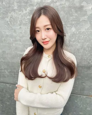 ロング カラー ヘアアレンジ Akane レイヤー/艶カラーのヘアスタイル