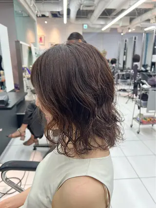 ミディアム パーマ リコ🪐パーマ モデル募集のヘアスタイル