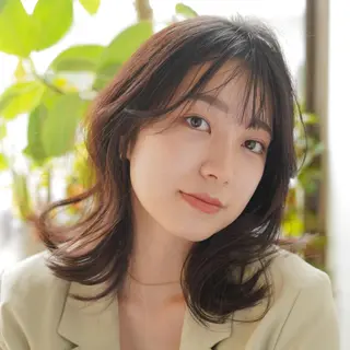 セミロング 骨格診断🍒似合わせ ヘア🍒宮澤瑞穂のヘアスタイル