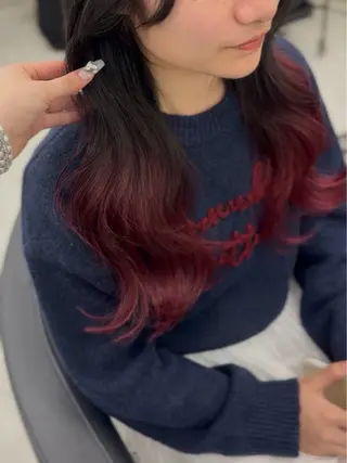 セミロング カラー 🎀愛されgirly ヘア🫧Ayakaのヘアスタイル