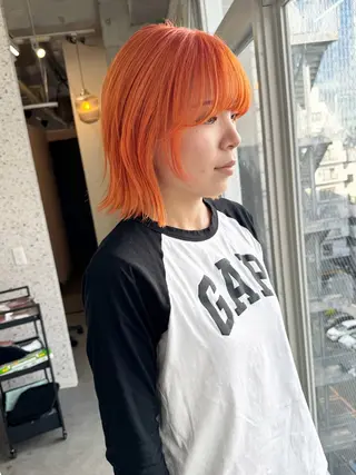 ショート カラー lani 天神大名/ブリーチのヘアスタイル