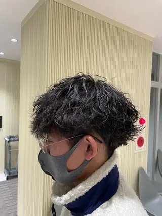 ショート パーマ メンズ EARTHセンター南店所属・宮澤 理久のヘアスタイル