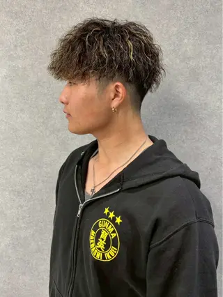 ショート パーマ RE:ALL by Niau MEN'S HAIR【リオールバイニアウメンズヘア】所属・福田 世奈のヘアスタイル