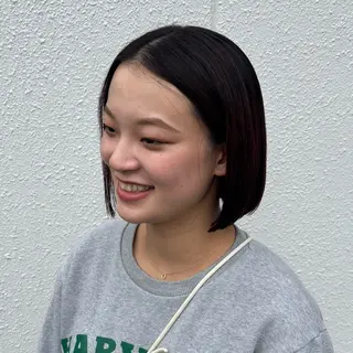 ミディアム 🎀ハイトーン/ 艶カラー/夕月🎀のヘアスタイル