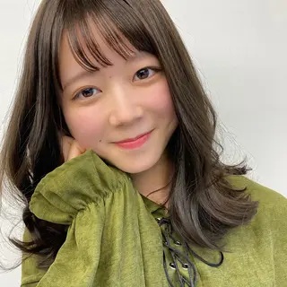 セミロング カラー ✨大人韓国レイヤー ✨吉原 潤✨のヘアスタイル