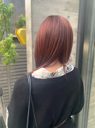 セミロング カラー 石井 秀汰のヘアスタイル