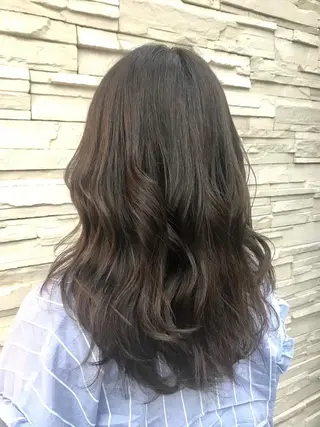 セミロング 透明感カラーブリーチ 🌼シゲモトアヤ🌼のヘアスタイル