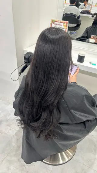 ロング カラー パーマ ヘアアレンジ メンズ キッズ 🩶盛れ✖️韓国ヘア 🩶Himari🎀のヘアスタイル