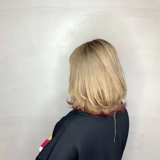 ミディアム カラー ヘアアレンジ Stir Maison 大宮所属・ryuma/ボブ /透明感カラーのヘアスタイル