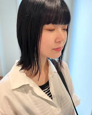 ミディアム ミディアムパーマ /癖毛パーマのヘアスタイル