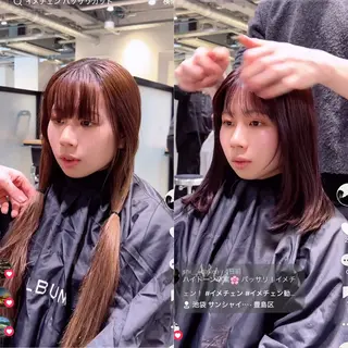 セミロング 柴田 賢のヘアスタイル
