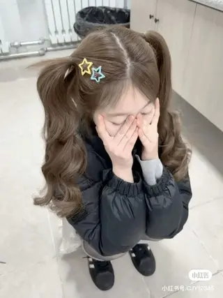 カラー 透ける透明感カラー 🤍anju🎀のヘアスタイル