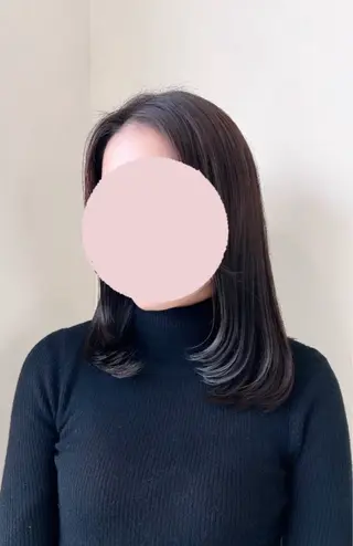 ミディアム Happiness王寺所属・髪質改善カラー 🫧萩原のヘアスタイル