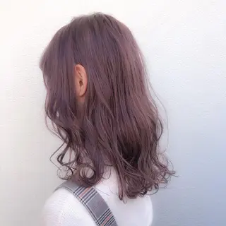 セミロング カラー パーマ ヘアアレンジ メンズ ネイル マツエク・マツパ linette所属・🐩推し活🐩 FUTABA🍒のヘアスタイル