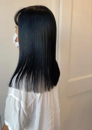 セミロング カラー Ayuna /透明感カラーのヘアスタイル