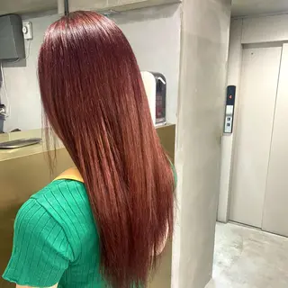 ロング カラー 田代 佳穂のヘアスタイル