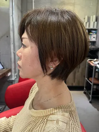 ショート 駅チカ【ali'i】 アリイ花崎友美☘のヘアスタイル