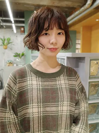 ミディアム PAPRE所属・オオバ リュウ /ショート、ボブ推しのヘアスタイル