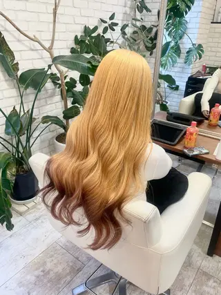 ロング カラー ヘアアレンジ 🍒齋藤 澪🍒のヘアスタイル