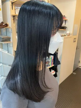 ロング カラー SUN GLOW  サングロウ所属・水素トリートメント／ 髪質改善/ナカノメのヘアスタイル