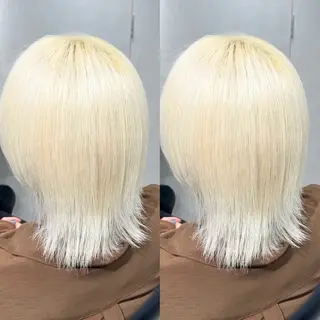 ショート カラー ONYX 表参道所属・表参道/ハイライト 髪質改善ストレートのヘアスタイル