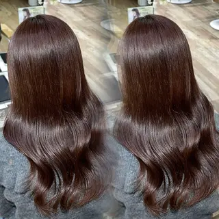 ロング ピンク・ラベンダー/ レイヤー/NANAのヘアスタイル