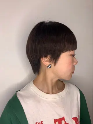 ショート 長瀬遥姫❁⃘笹塚 インナーカラーのヘアスタイル