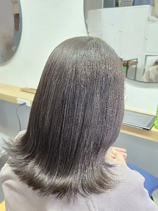 ミディアム カラー 渡辺祐輔 透明感🫧艶カラー✨のヘアスタイル