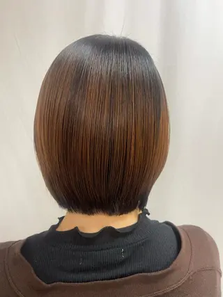 ショート パーマ 髪質改善/縮毛矯正 /ブリーチ矯正/岡部のヘアスタイル