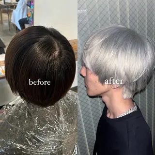 ミディアム カラー 💫miyu💫デザ インカラー/アレンジのヘアスタイル