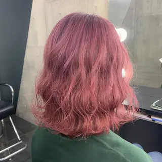 セミロング カラー youres hair 髪質改善トリートメント&ヘッドスパ  新宿三丁目店【ユアーズヘア】所属・🦋透明感カラー 👑NODOKA🦋のヘアスタイル