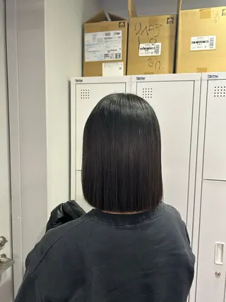 ミディアム aoi/暖色カラー/ プツッとボブ🎀のヘアスタイル