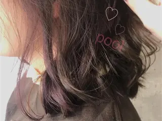 セミロング カラー にった みずきのヘアスタイル