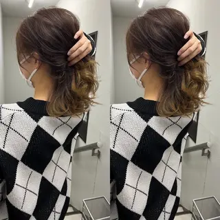 ミディアム 💗レイヤーショート ボブ艶髪/竜也💗のヘアスタイル