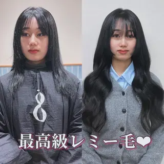 ロング ORIKA所属・HONO/韓国 🇰🇷大阪エクステのヘアスタイル