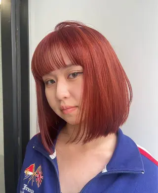 ミディアム カラー 艶ハイトーン/ 輝保🤍✨のヘアスタイル