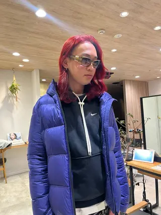 ミディアム カラー メンズ デザイン/レイヤー/ yuan⟡.·のヘアスタイル