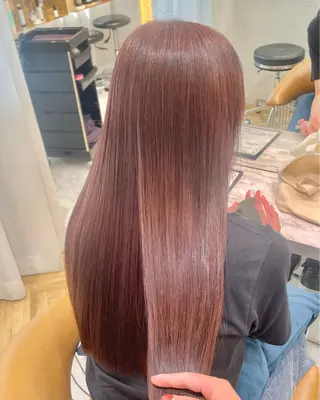 セミロング ♥️透明感×抜け感 ベージュ/佑珠♥️のヘアスタイル