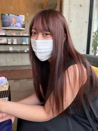 ロング カラー 只野 真衣のヘアスタイル