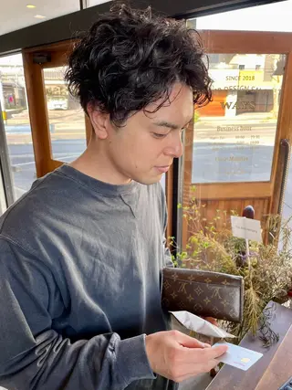 ショート パーマ メンズ メンズ🎱女性も歓迎 ✨🌵榊原崇文🌵のヘアスタイル