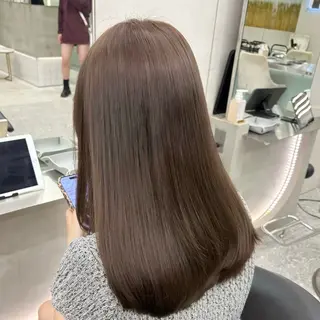 ミディアム カラー ✨透明感カラー✨ ウメダナオヤのヘアスタイル