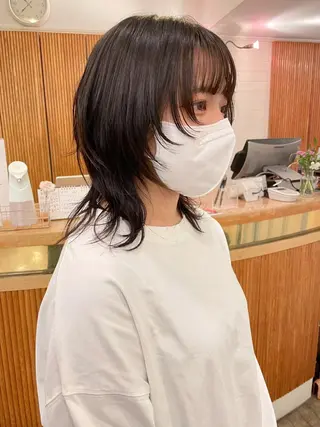 ミディアム 🐺高椋 海/ウルフ/レイヤーのヘアスタイル