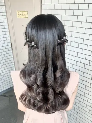 ヘアアレンジ 参列 ✽ 推し活ヘア 💕ゆり🐈🐾のヘアスタイル