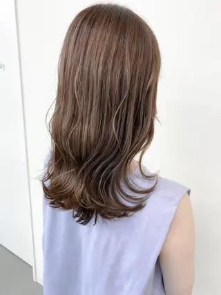 セミロング カラー Meena by urban所属・丹羽 隼人/髪質改善 /韓国ヘア🇰🇷のヘアスタイル