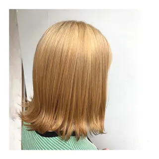 ミディアム カラー あべ ゆうかのヘアスタイル