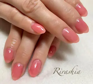 ネイル うる艶♡透明感ネイル Rirashiaのネイルデザイン